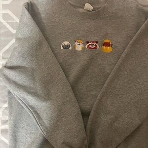 Grey “ Lylla, Teef, Floor, Rocket” from GOTG Vol. 3 Sweater
